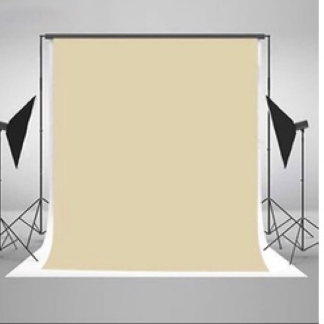 Kain Background Backdrop Latar Layar alas Studio Foto 2,5x3 meter warna cream