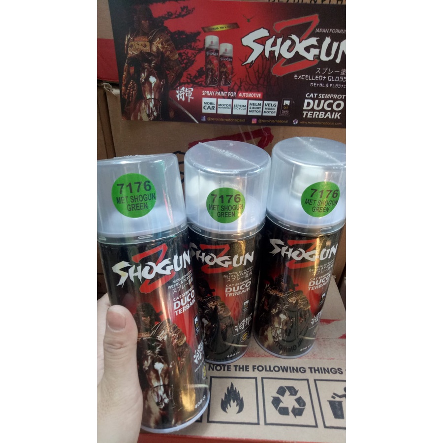 pilox pilox cat semprot duco shogunz pilok shogunz met shogun green 7176 400cc metalik hijau sogun