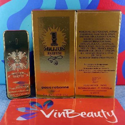 Miniatur Parfum OriginaL Paco Rabanne 1 Million Parfum 5 ml For Men Murah