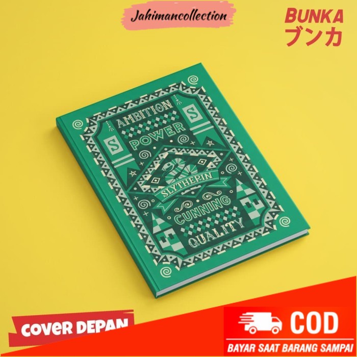 

✨ BISA COD ✨ Notebook Harry Potter Slytheri Pride Hardcover A5 Buku Catatan