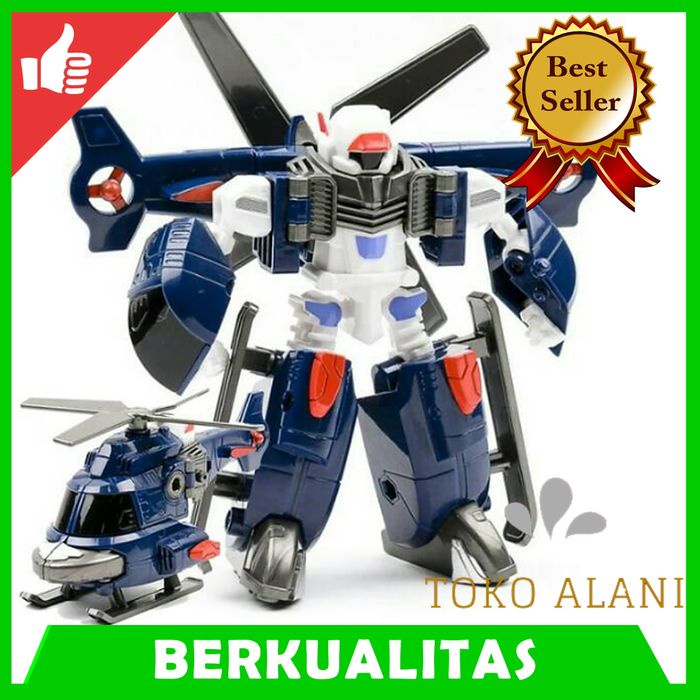 v01bf0f Mainan Anak Laki Laki Edukasi Robot Transformer Tobot Helicopter ,Lmc02Z