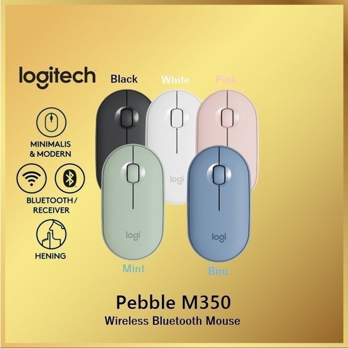 Logitech M350 Pebble Wireless Silent Mouse Logitech Peble M 350