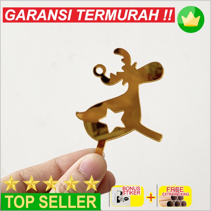 

Grosir Akrilik Tag Mirror Christmas Natal Hampers Tag Label (2) Keren
