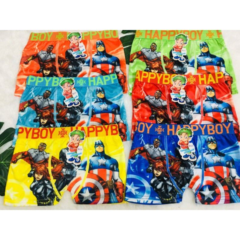 6pcs Celana Dalam Boxer Anak Laki-laki// Celana Pendek anak laki-laki