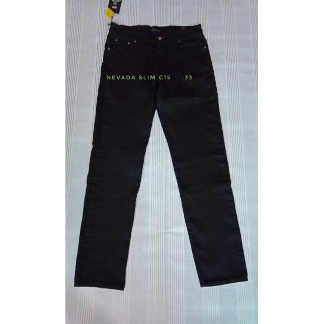 CELANA JEANS NEVADA PRIA SLIM HITAM C15
