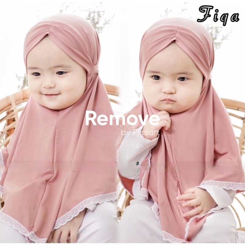 Jilbab Bayi Renda Fiqa untuk Anak 0-2 Tahun