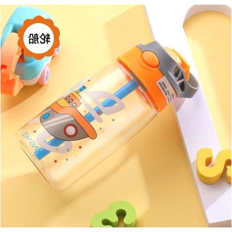 ASK | Botol Minum Anak Ocean World dengan Sedotan Motif Animal Sea Country BPA FREE ANTI BOCOR 480ml (B818) Free Kardus BT04