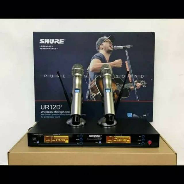 Mic wireless Shure UR12D (2mic handheld)