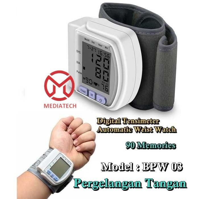 Mediatech Tensimeter Digital Pergelangan Tangan BPW 03