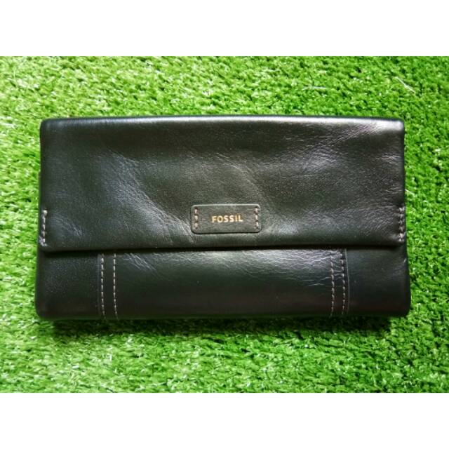 Fossil ellis long wallet black