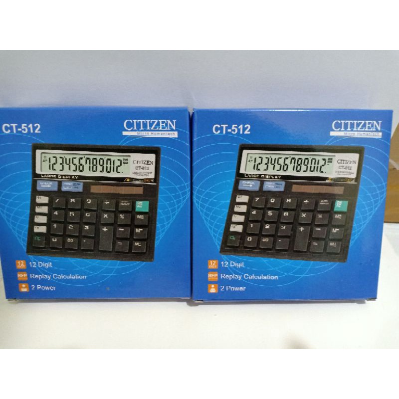 Kalkulator CT 512 12 Digit -Kalkulator Check / Kakulator Dagang Besar  / Calculator CT 512 MURAH