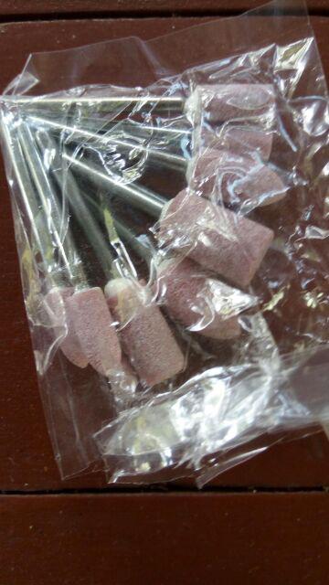 10 Pcs Mata Batu Asah Poles Ampelas Mini Grinder Polishing Tuner Head