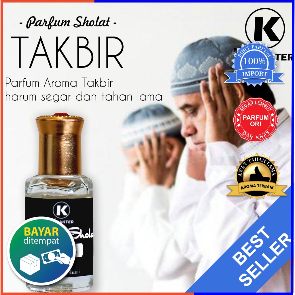 [ Parfum Khusus Sholat ] Parfum Bibit Murni Non Alkohol | Kualitas Grade-A Kemasan Botol Roll 10ml