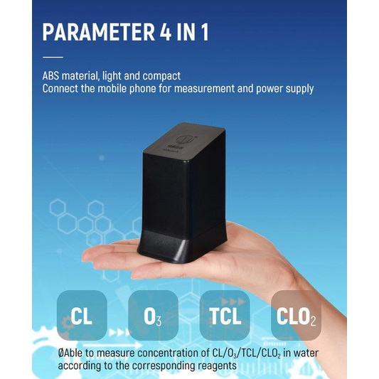 NOBOTECH NCM-CLOZ801 CHLORINE METER free Klorin danTotal chlorine