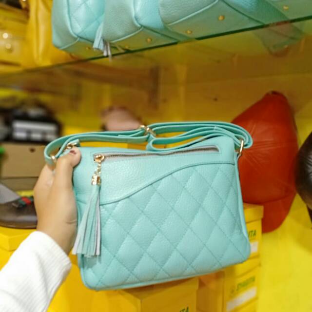 Tas papirut wanita size s warna mint