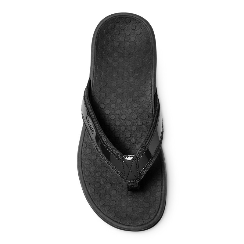 Vionic Islander Black Sandals Wanita - Hitam