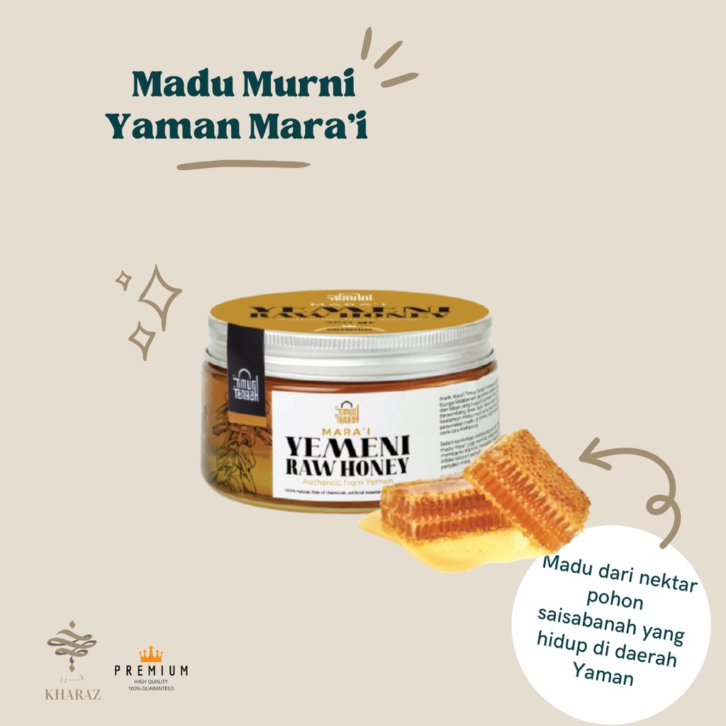 

Madu Murni Raw Honey Yaman Yemen Yemeni Marai Mara'i