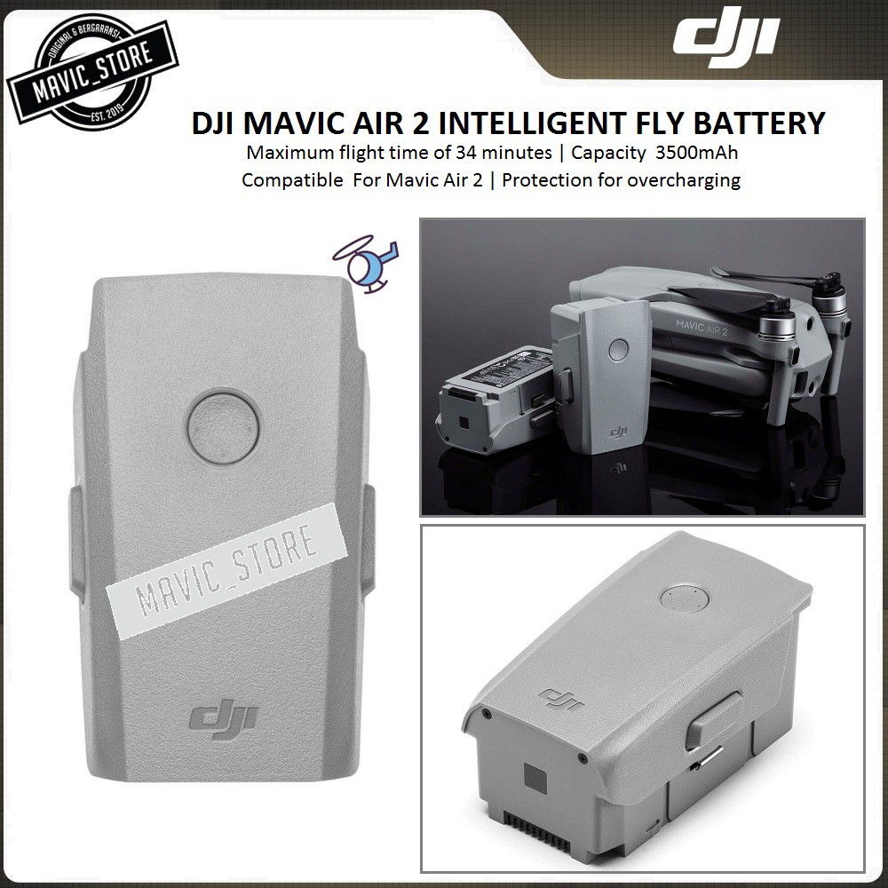 DJI Mavic Air 2 baterai - Mavic Air 2 intelligent Flight battery Original
