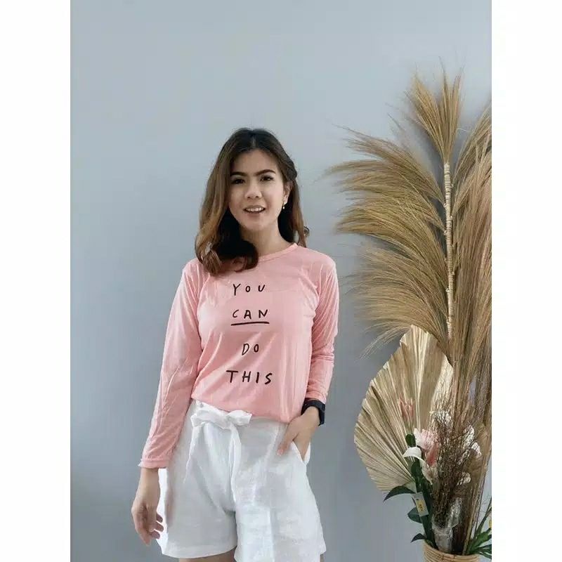 Arifirn Longsleeve You Can Do This - Baju Wanita Murah