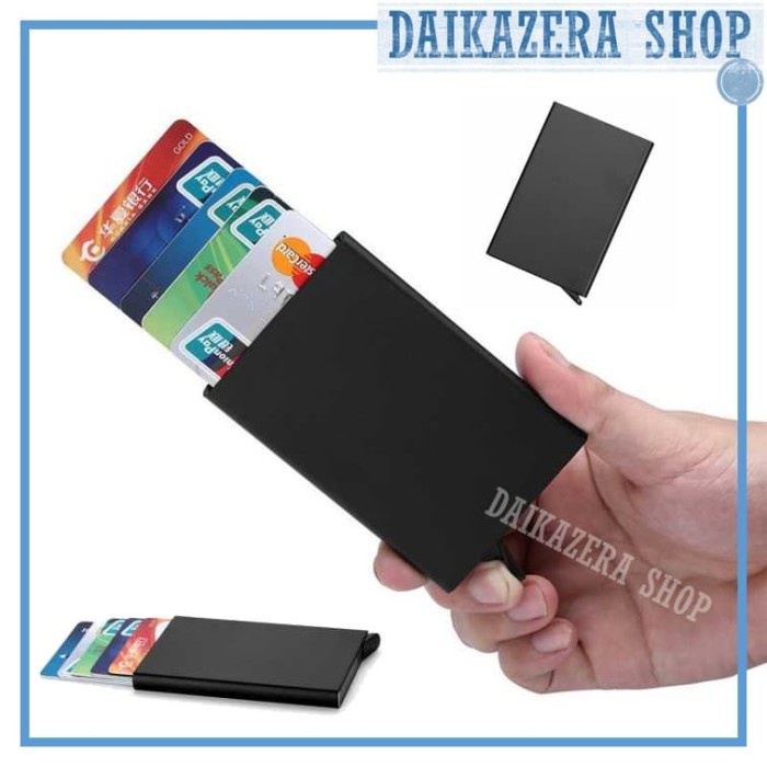 Dompet Kartu Slim Slider Aluminium