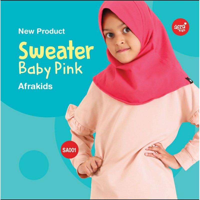 SWEATER anak by Afrakids SA001-Baby Pink