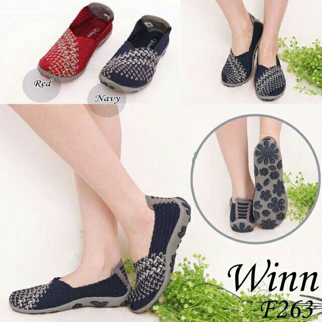 Sepatu Rajut Winn F 263 flat ORIGINAL