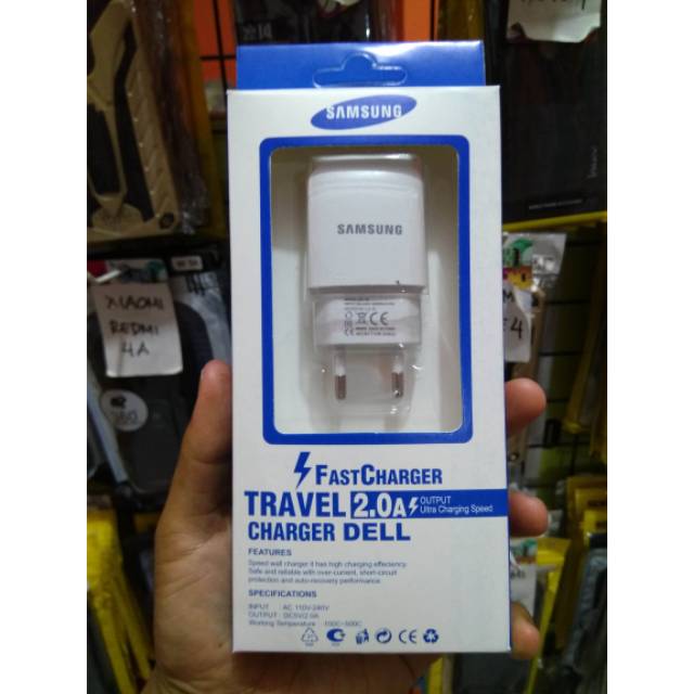 TC TRAVEL CHARGER SAMSUNG 2A FASTCHARGING DELL BRANDED ISITIMEWA