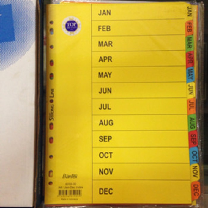 

DIVIDER BANTEX JAN-DES 6059 / PEMBATAS FILE