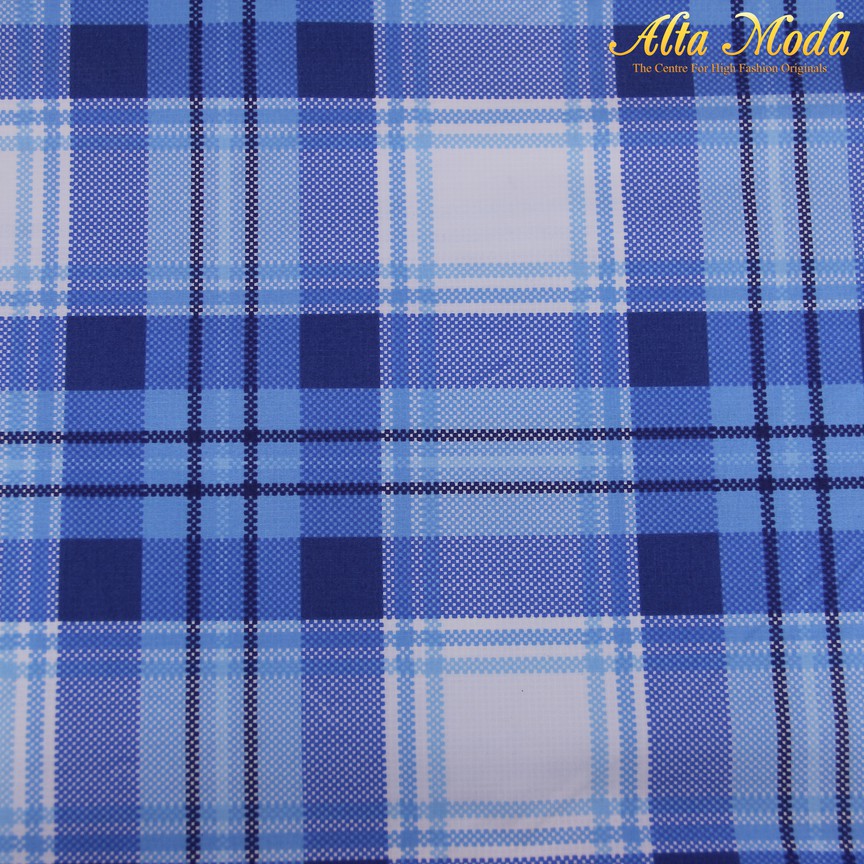 

Alta Moda Cotton Shirting Motif Kotak Biru Tosca (1M)