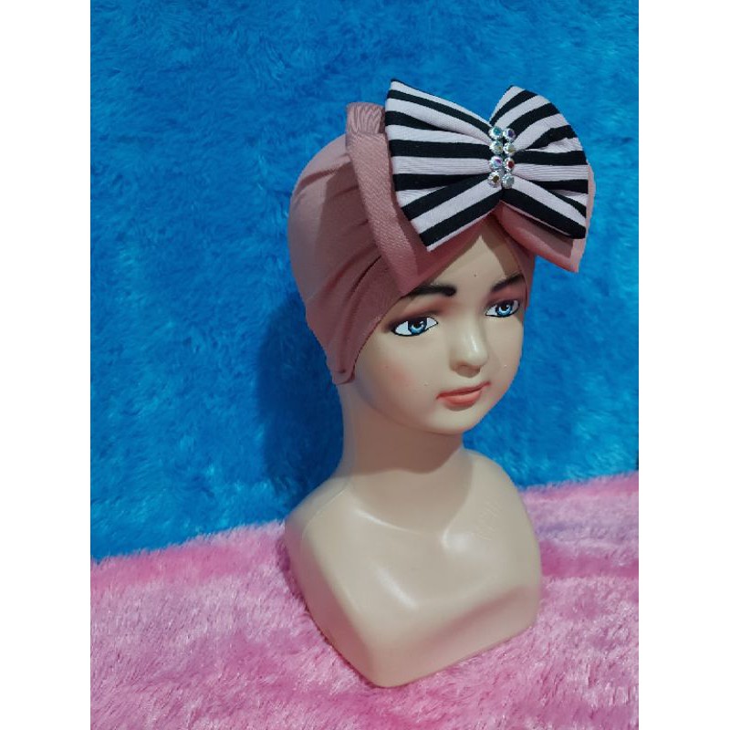 Turban Anak Pita/Turban Anak Lucu/Turban  Motip/Turban Salur,Turban Bayi,Turban Baby
