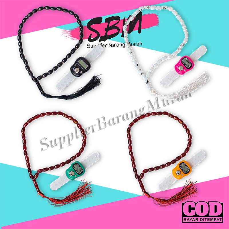 Tasbih Digital dan Gelang Tasbih Set 2in1 FS1279