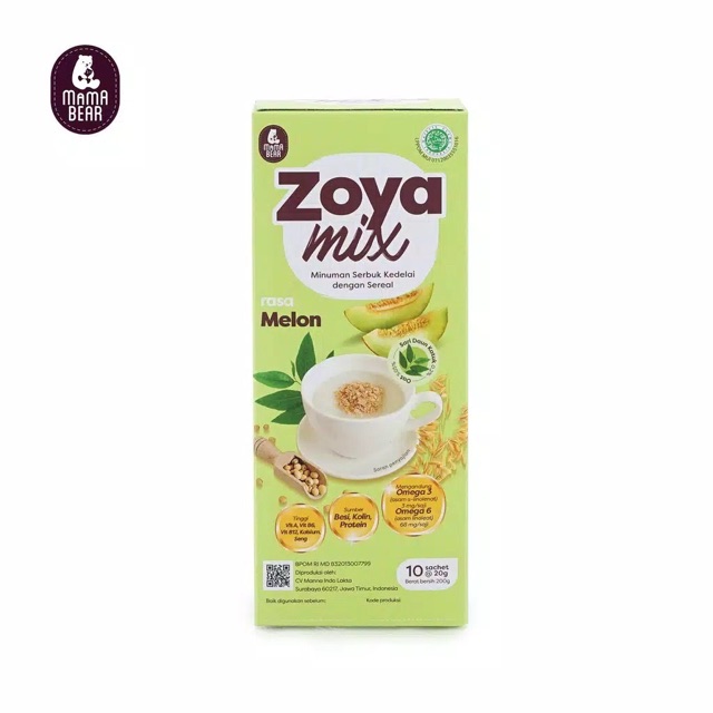 MamaBear Zoya / Soya Mix Pelancar ASI PAKET 3 (ZOYAMIX SOYAMIX 1 BANANA 1 COKELAT 1 MELON)