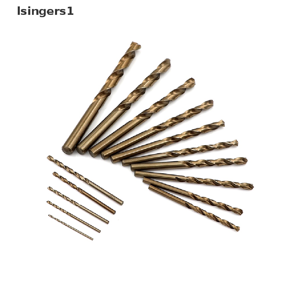 (lsingers1) 15pcs / Set Mata Bor Cobalt M35 Bahan HSS-Co M35 1.5-10MM