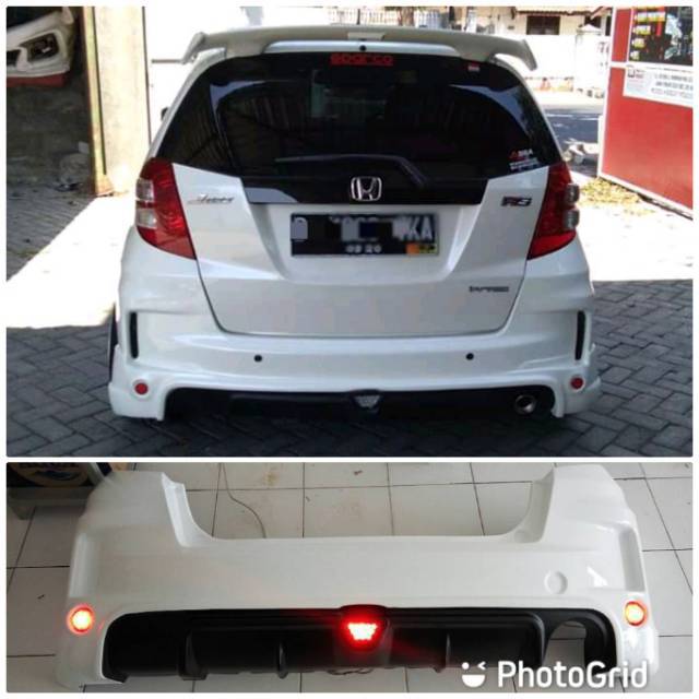bodykit full bumper belakang jazz s / rs mugen 2008-2014
