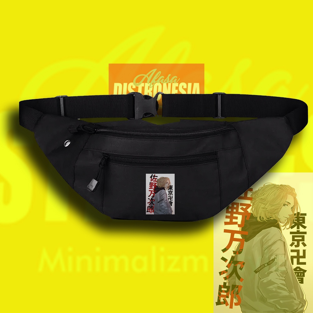 Tas Tokyo Revengers Mikey / Waistbag Anime Tokyo Revenger Tas Selempang