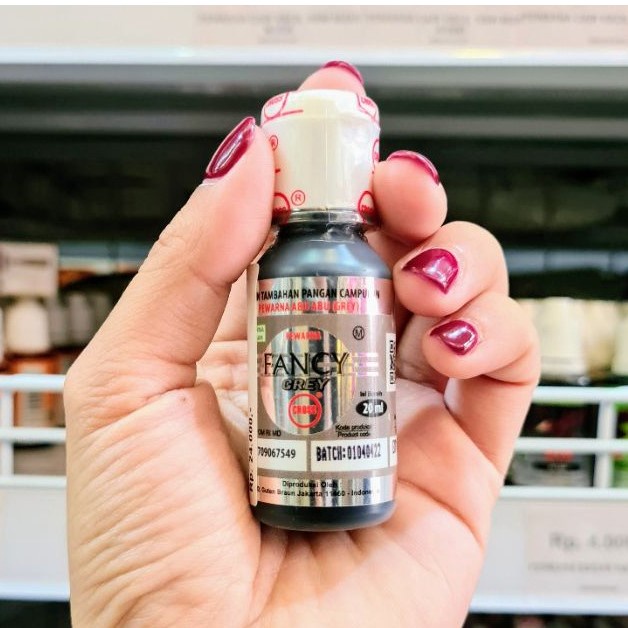

Cross Pewarna Makanan Fancy Grey 20ml Campuran Pewarna Pangan Abu-abu