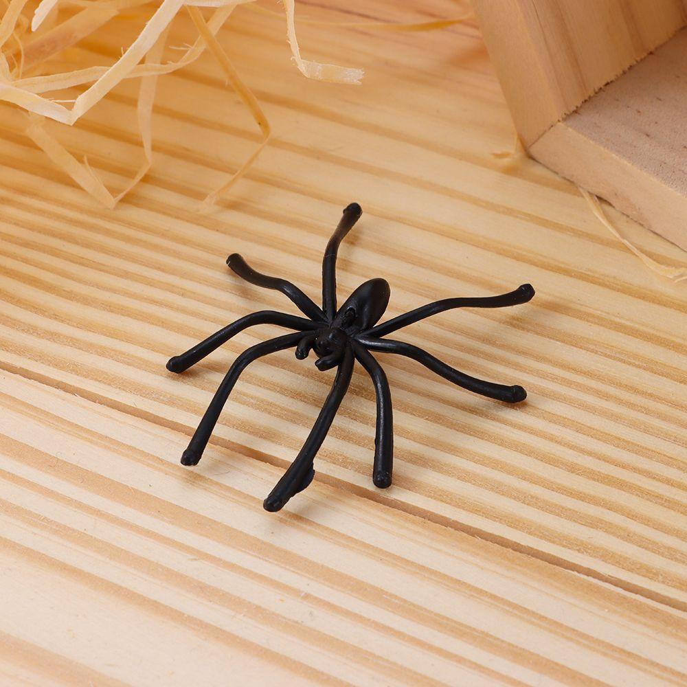 Preva 20Pcs /Pack Plastik Palsu Spider Anak Novelty Mainan Halloween Rumah Berhantu Prop