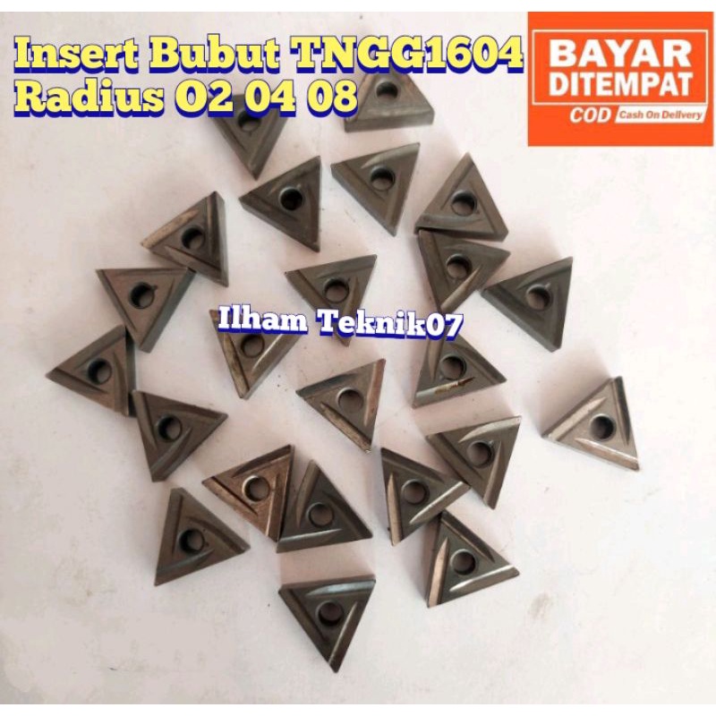 insert Bubut Cnc TNGG1604 Radius campur  O2 04 08 Pisau Bubut Carbide Insert Bubut Pahat