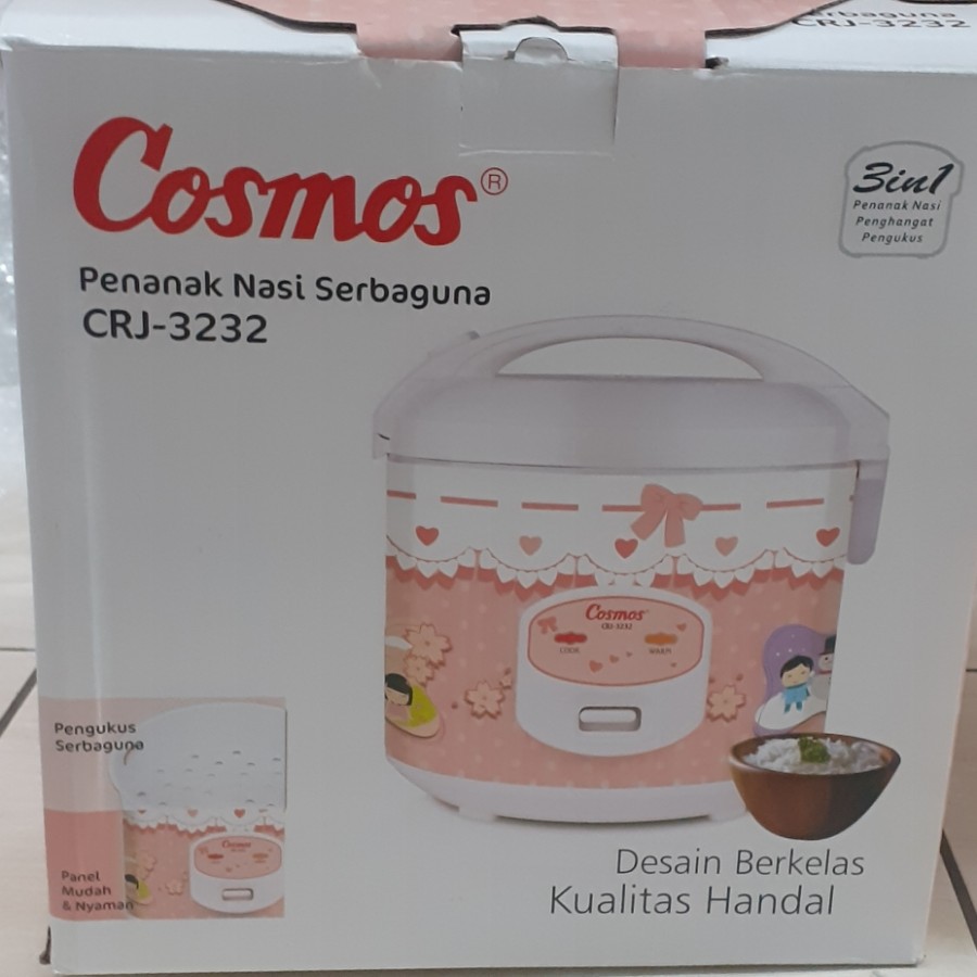 Rice Cooker Cosmos CRJ-3232 1,8 Liter/Panci Custom/ Bergaransi Resmi