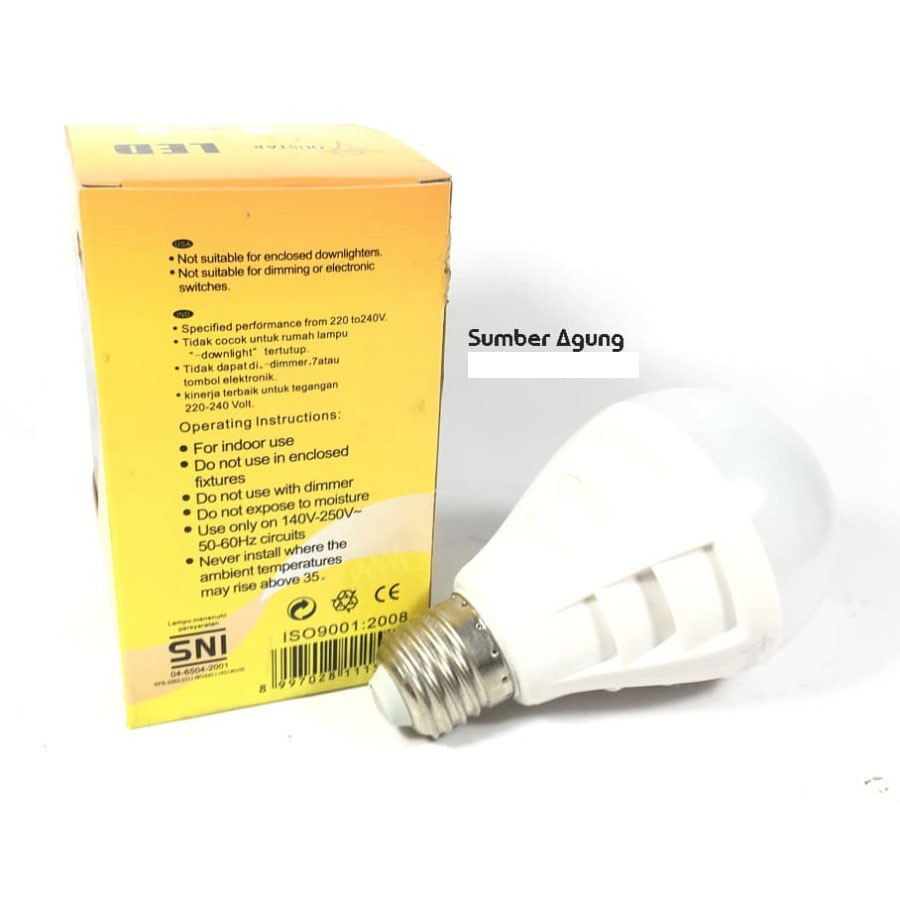 Lampu LED Hemat Energy 7W Setara 60W 550Lumen Terang Merk Oustar