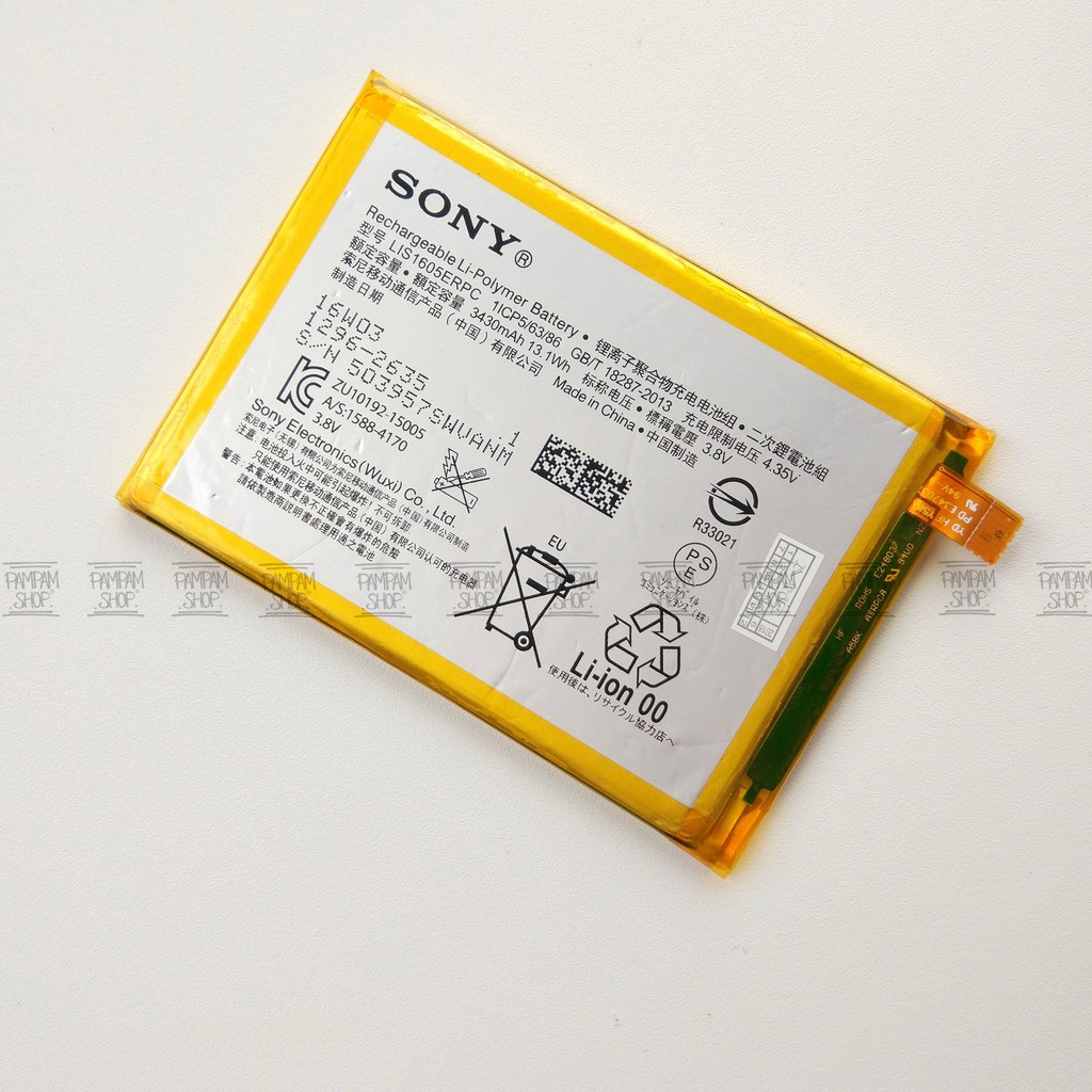 Baterai Sony Xperia Z5 Premium E6853 E6883 LIS1605ERPC Original OEM Batrai Batre HP LIS1605 ERPC