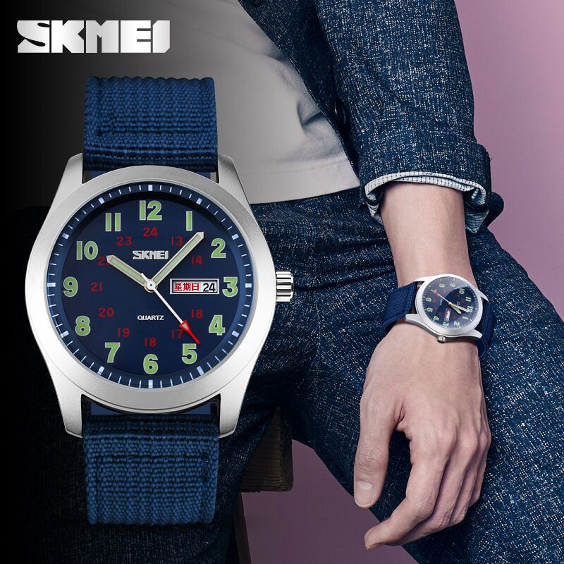 PROMO JAM SKMEI ORIGINAL SKMEI Watch 9112 Original Water Resistant 50M - Blue