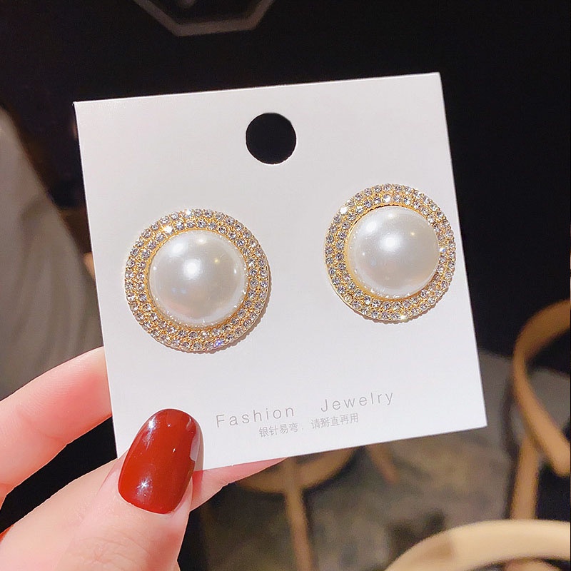 Shuling 925 Silver Needle Summer Korean Style Earrings High Sense Pearl Earrings Female Ear Studs Wholesale