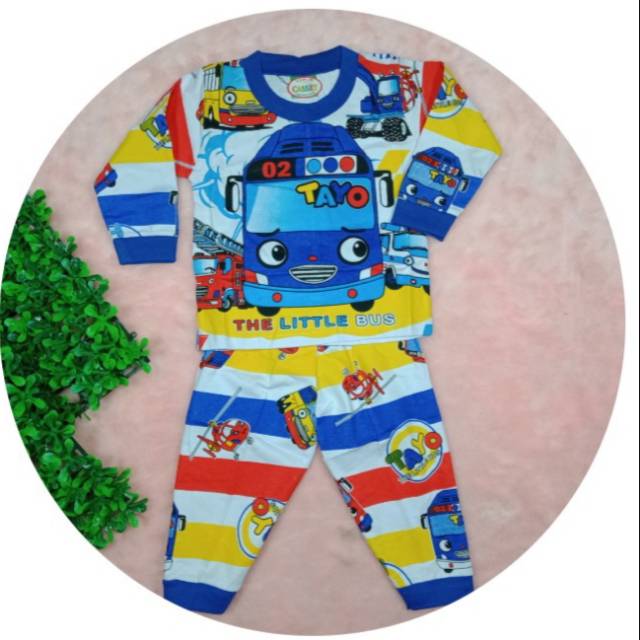 Ss#251 Pakaian Anak Laki-laki size 0-2tahun / Piyama Anak / Setelan Anak Cowok / Baju Tidur Anak