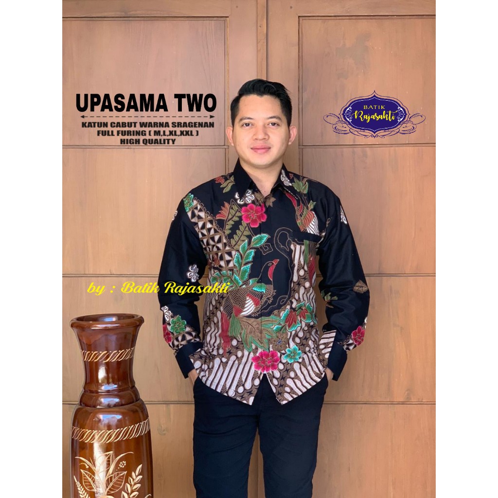 UPASAMA TWO Batik Pria Full Furing Bahan Katun Cabut Sragenan