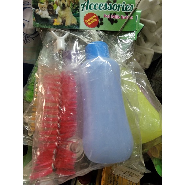 1 set sikat botol dot minum susu kucing anjing kelinci