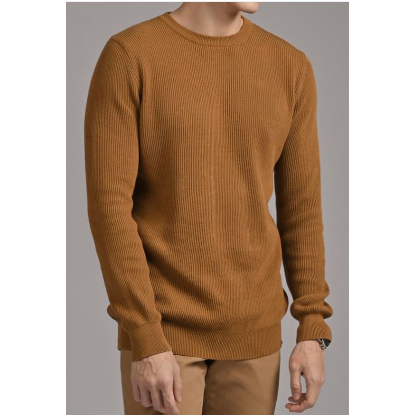 NEETO KNITWEAR LIGHT BROWN By MALE.ID