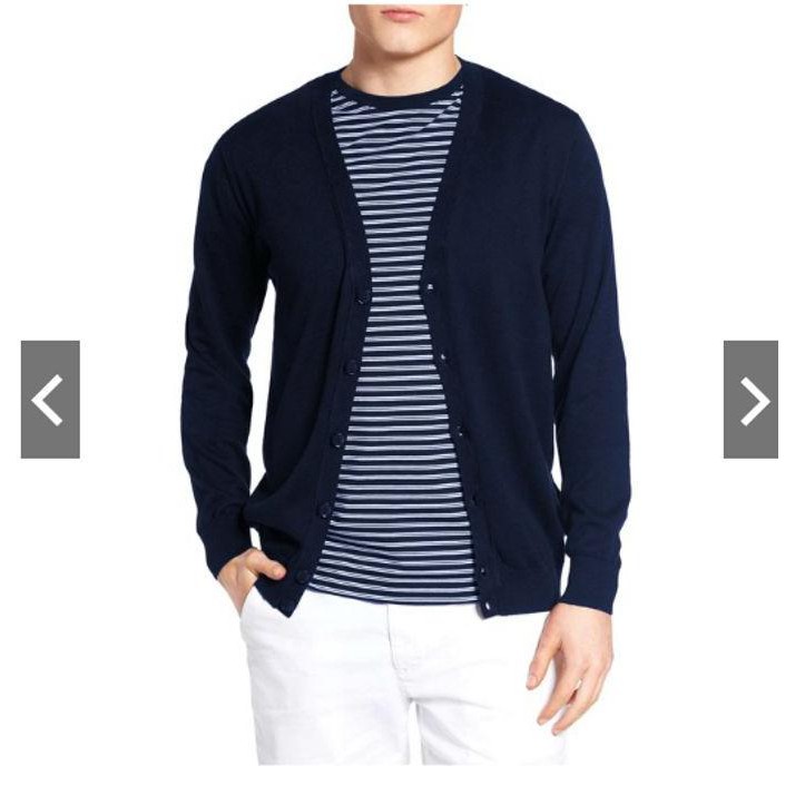 On Sale  Cardigan Outwear Cowok► Baju Cardigan Rajut Knitting Tangan Panjang Pria - Jfashion Alvin