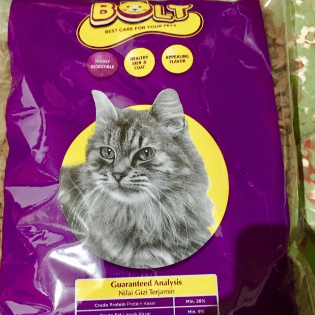 BOLT Pakan Kucing 800 Gram Repack