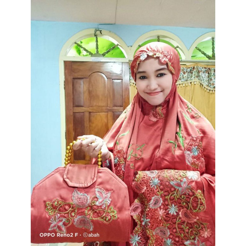 Mukena Dewasa Bordir Potongan Mukena Mewah Mukena Jumbo Mukena Pernikahan Mukena Seserahan Pengantin